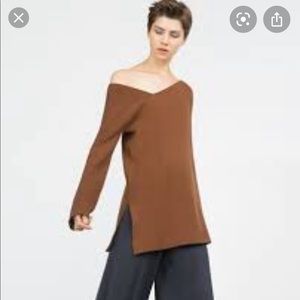 zara oversized knit sweater
